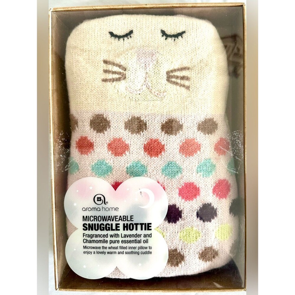 Aroma Home Snuggle Hottie Rabbit Bunny Microwavable Wheat Heat Pillow NWT